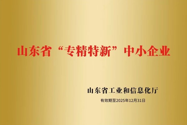 山東盛和電子有限公司被認(rèn)定為山東省“專精特新”中小企業(yè)！